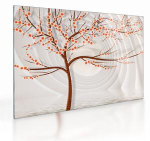Tablou pe sticlă - Copac în infinit (70x50 cm)