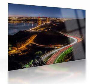 Tablou pe sticlă - Golden Gate Bridge (70x50 cm)