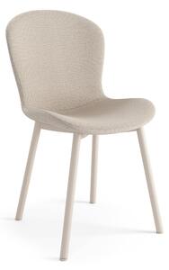 MAZZONI EXPORT FIORA Bej (material Basel 24)/cadru bej - SCAUN MODERN TAPIȚAT PENTRU SALON/SUFRAGERIE LOFT