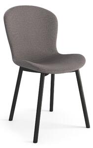 MAZZONI EXPORT FIORA Gri deschis Taupe (material Basel 34) - SCAUN MODERN TAPIȚAT PENTRU SALON/SUFRAGERIE LOFT