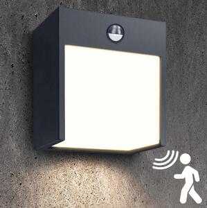 Aplică LED de exterior cu senzor Brilagi TERNI LED/12W/230V antracit IP44
