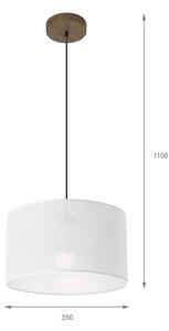 Lustră pe cablu Brilagi ANTHONY 1xE27/60W/230V stejar nuc/alb