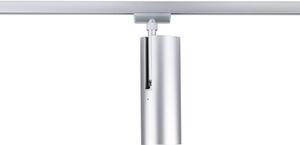 Paulmann Spot pe șină LED URail Theron, crom, 4.000 K, Ø 6 cm, reglabil, Metalic, Camera de zi / sufragerie, Plastic, Modern