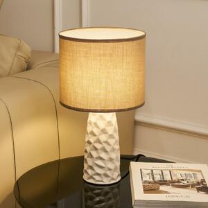 Pauleen Lampa de masă FANCY SCULPT, gri-bej, înălțime 41 cm, Bej, Camera de zi / sufragerie, Țesătură / Textil, Viața tânără