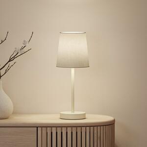 Paulmann Lampa de masă Stellan II, crem, înălțime 40 cm, material textil, Bej, Camera de zi / sufragerie, Țesătură / Textil
