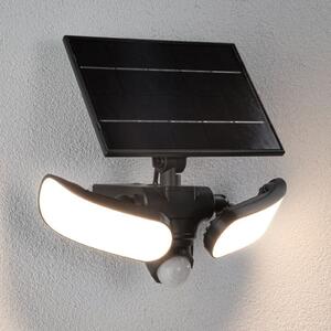 Paulmann Lampa solară de exterior Sonlig, antracit, cu senzor, IP65, Negru, Plastic, Modern