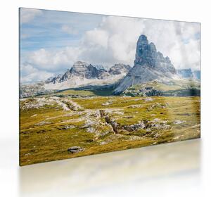 Tablou pe sticlă - Dolomite italiene (70x50 cm)