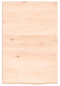 Poliță de perete, 40x60x(2-4) cm, lemn masiv de stejar netratat