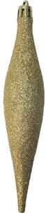 Pachet globuri plastic, 104 buc, auriu