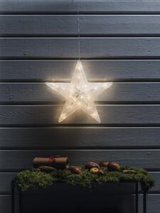 Stea din acril Konstsmide, 40 LED-uri, 40x40 cm, alb cald