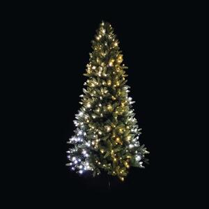 Brad de Crăciun artificial Twinkly cu iluminare LED H 183 cm alb cald chihlimbar alb rece incl. control prin aplicație
