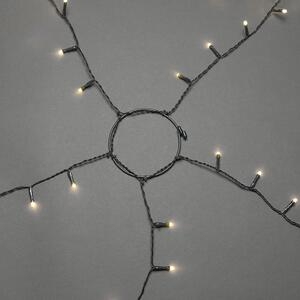 Plasă luminoasă brad Crăciun cu inel Konstsmide 180 Led-uri distanţă de iluminare 240 cm chihlimbar