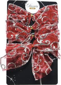 Set funde decorative 2,5x10x10 cm roșii 3 buc