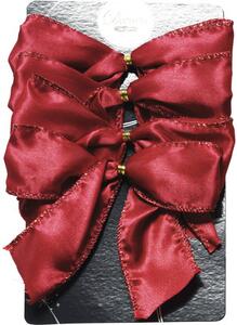 Set funde decorative 2,5x10x10 cm roșii 3 buc