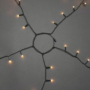 Plasă luminoasă brad Crăciun cu inel Konstsmide 250 LED-uri Ø 11 cm 5 fire chihlimbar