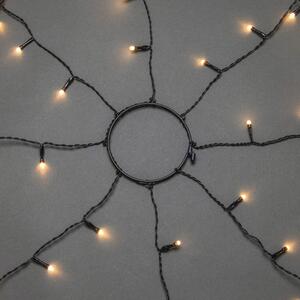 Plasă luminoasă brad Crăciun cu inel Konstsmide 240 LED-uri Ø 11 cm 8 fire chihlimbar