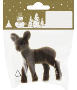 Decorațiune căprioară din pâslă H 7 cm maro