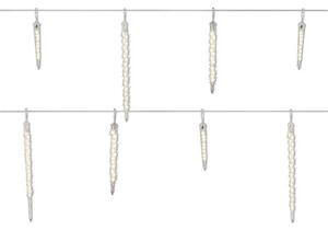 Instalație perdea Lumineo Icicle 76 LED-uri alb cald
