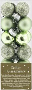 Set globuri Crăciun din sticlă Ø 2 cm verde 24 buc