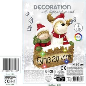 Decorațiune Ren cu LED 41x50 cm
