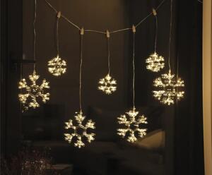 Ghirlandă luminoasă fulgi Lafiora 330 LED-uri 0,9 m alb cald