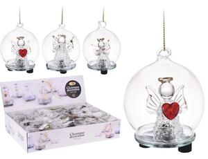 Glob Înger LED din sticlă 6 cm diferite modele