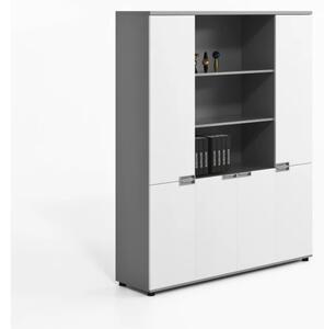 Dulap cu 4 usi si biblioteca integrată ,design modern și elegant ,calitate premium , dimensiuni 1600*400*2000