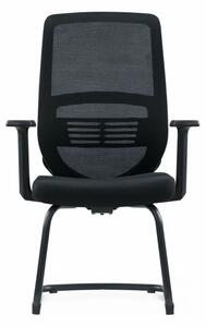 Scaun de birou ergonomic , fix cu picioare metalice , design modern și elegant ,calitate premium ,dimensiuni 650*570*1035 mm
