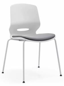 Scaun de birou ergonomic, fix cu picioare metalice , design modern și elegant ,calitate premium ,dimensiuni 400*440*835 mm