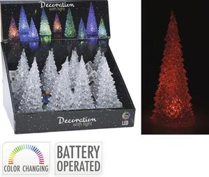 Decorațiune brad de Crăciun cu LED 17 cm