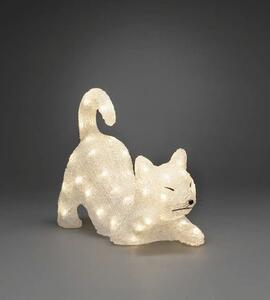 Decorațiune pisică Konstsmide 48 LED-uri alb cald