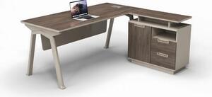 Birou Evo Space cu dulap lateral mobil - dimensiuni 1400*700*750 mm