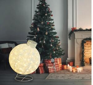 Glob Crăciun Lafiora 100 LED-uri Ø 65 cm alb