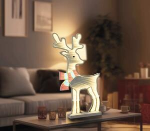 Decorațiune cerb Lafiora Infinity 225 LED-uri H 52 cm lumină colorată