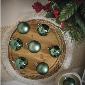 Set globuri Crăciun Lafiora plastic Ø 8 cm verde 20 buc