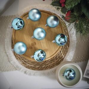Set globuri Crăciun Lafiora plastic Ø 8 cm albastru 20 buc