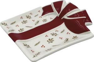 Farfurie Crăciun Lafiora ceramică 17,9x18,3 cm
