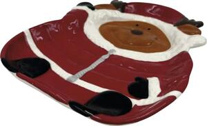 Farfurie ren Lafiora ceramică 24,2x21,5 cm roșu