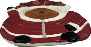 Farfurie ren Lafiora ceramică 24,2x21,5 cm roșu