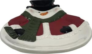 Farfurie Om de Zăpadă ceramică 27,7x19,7 cm alb/negru