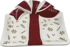 Farfurie Crăciun Lafiora ceramică 17,9x18,3 cm