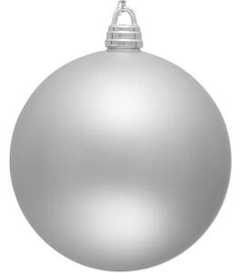 Glob Crăciun Lafiora plastic Ø 30 cm argintiu mat
