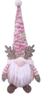 Figurină ren Lafiora 12x43 cm roz