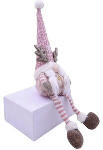 Figurină ren Lafiora H 55 cm roz