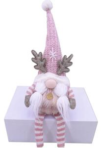 Figurină ren Lafiora H 55 cm roz