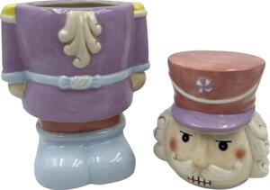 Borcan biscuiți Spărgătorul de nuci Lafiora ceramică 15x27 cm