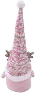 Figurină ren Lafiora 12x43 cm roz