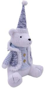 Figurină urs Lafiora pluș H 51 cm albastru