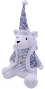 Figurină urs Lafiora pluș H 51 cm albastru