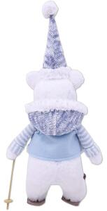 Figurină urs Lafiora pluș H 40 cm albastru
